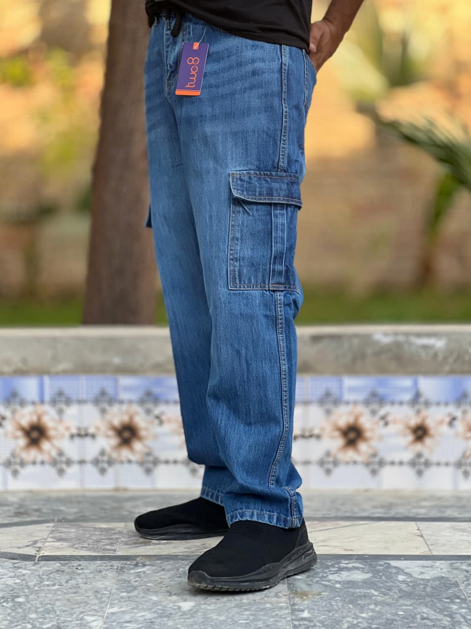 light wash utility cargo jeans light wash utility cargo jeans