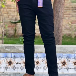 black slim fit jeans for men